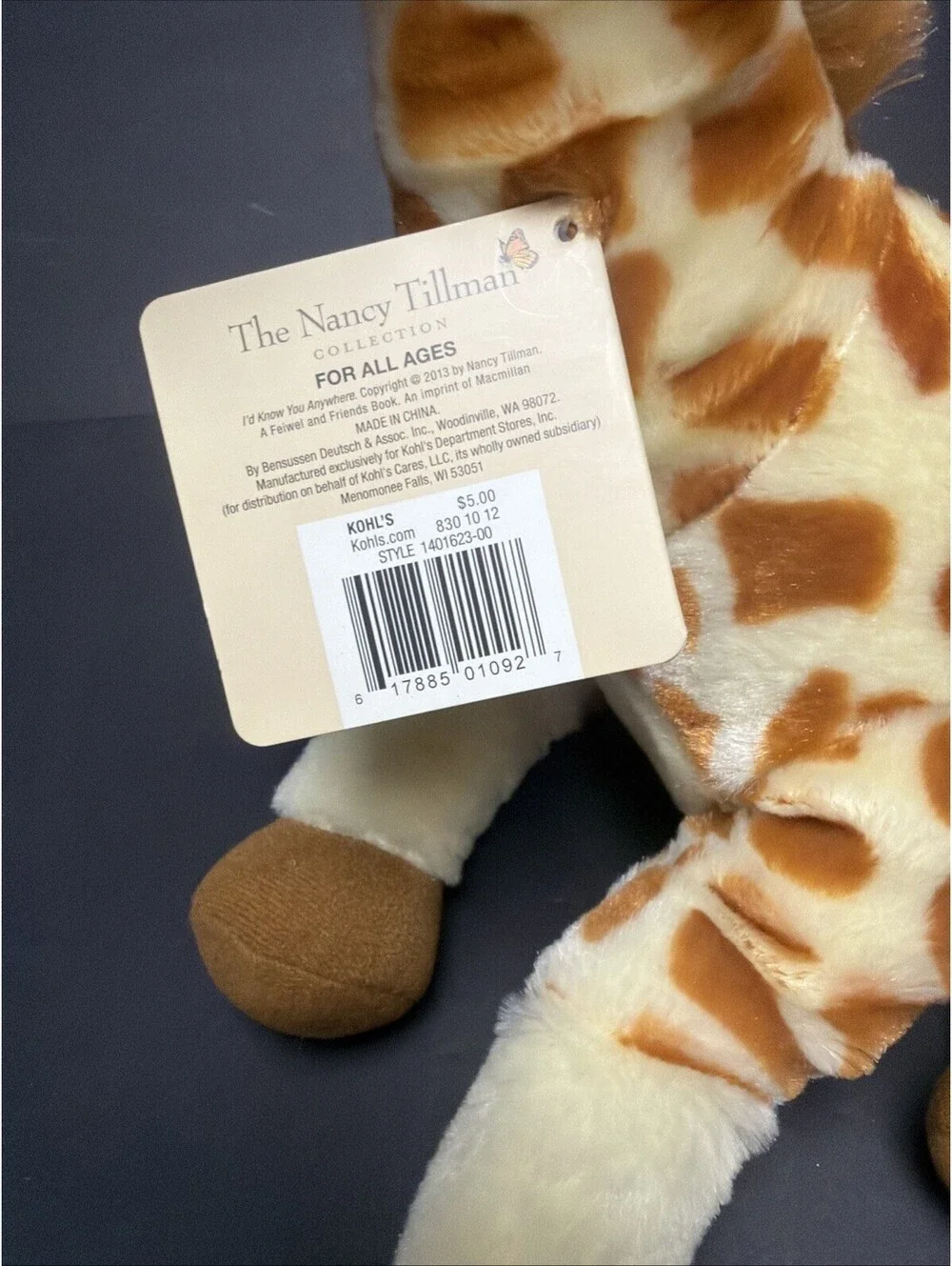 Nancy Tillman Giraffe Plush 12
